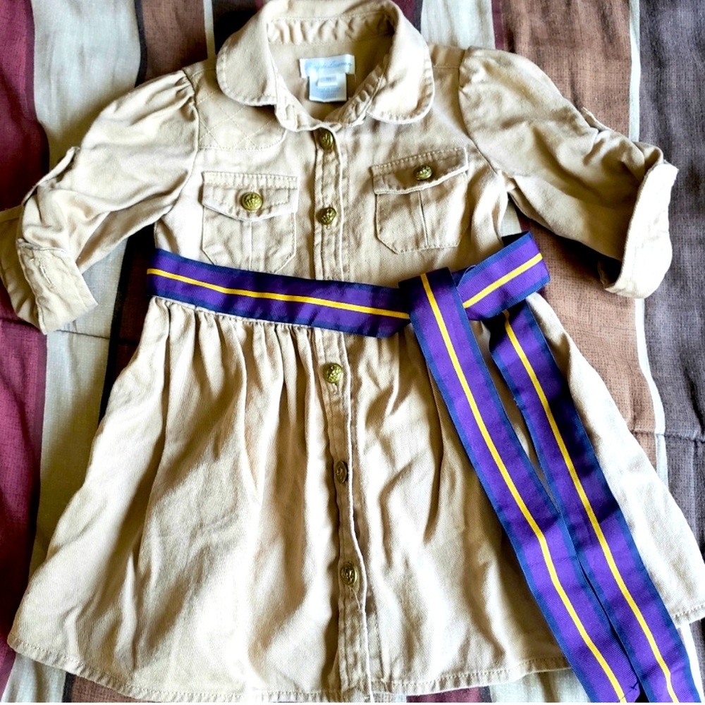 Ralph Lauren Belted Chino Dress Sz 9Months